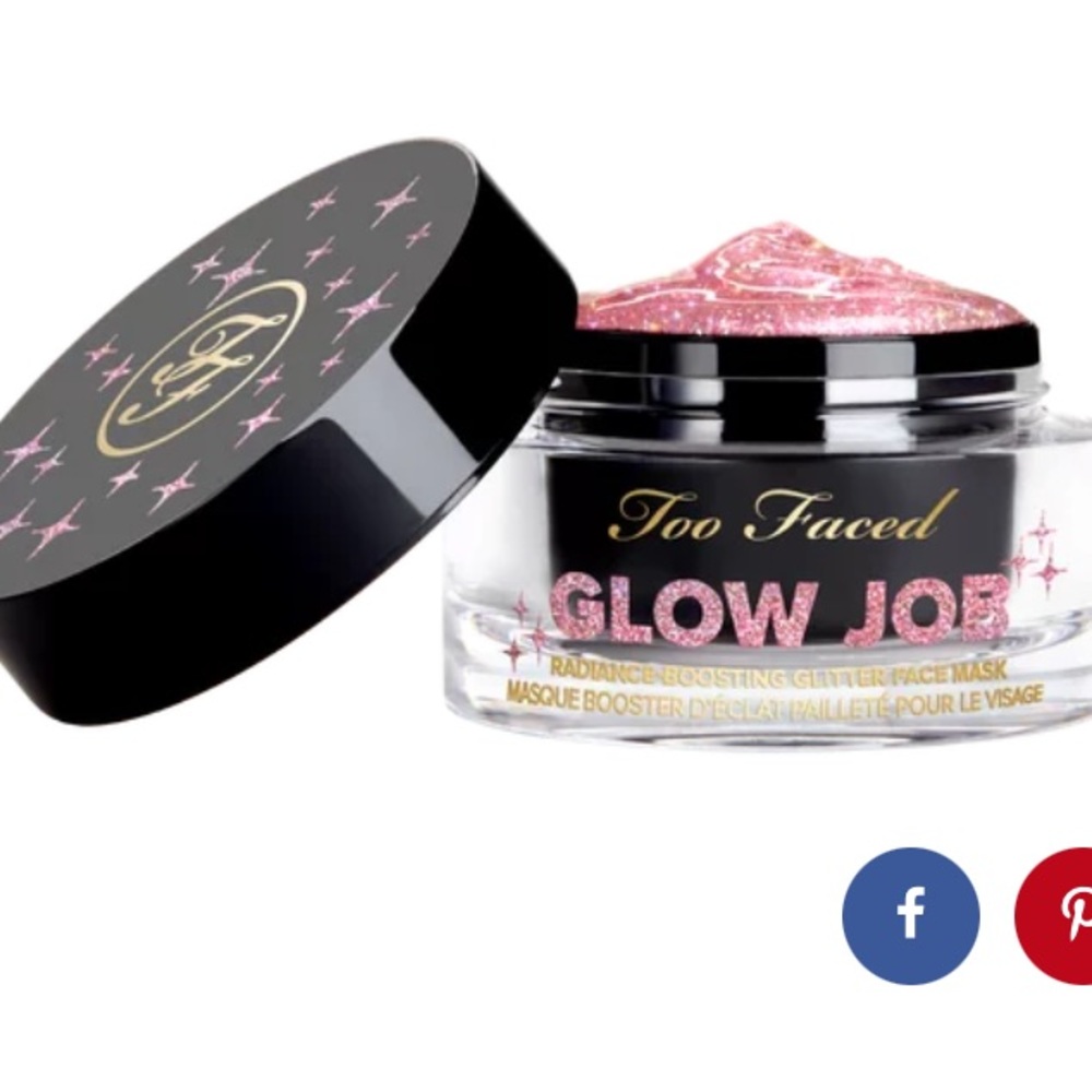 Too faced glow job face mask, opened but never used